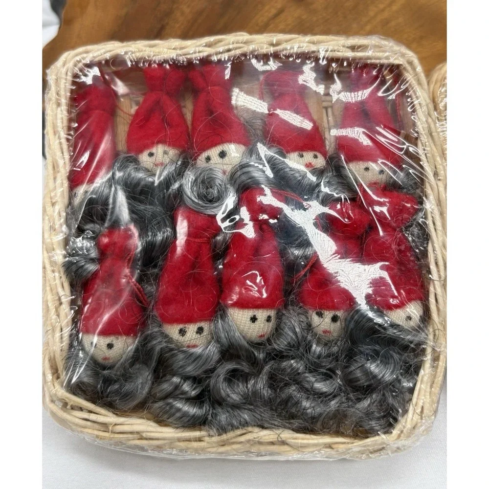 IKEA Elves Santa Mini Kotte Christmas Set of 18 Bearded Mini Gnome Ornaments